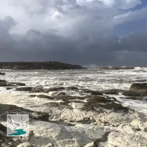 tempête sur la cote ploemeuroise